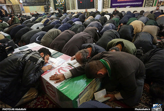 تشییع پیکر مطهر سه شهید مدافع حرم
