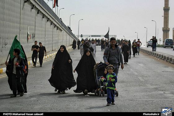 گزارش تصویری راهپیمایی اربعین حسینی از نجف به کربلا عکس محمد حسن صلواتی شهرآرا