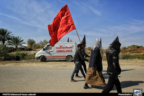راهپیمایی اربعین حسینی از نجف به کربلا عکس محمد حسن صلواتی شهرآرا