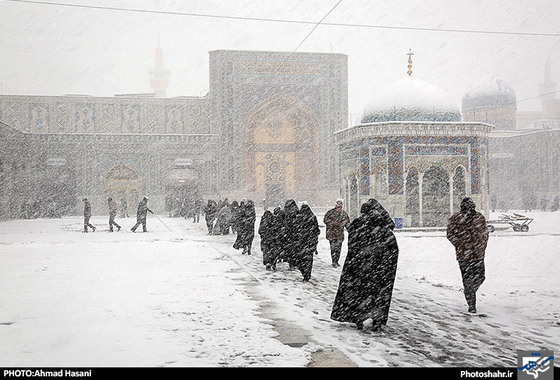 گزارش تصویری | بارش برف در مشهد | عکاس : احمد حسنی /شهرآرا 