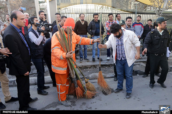 گزارش تصویری  تنبیه اجتماعی بازداشت شدگان چهارشنبه سوری در مشهد عکاس علی عبداللهی شهرآرا