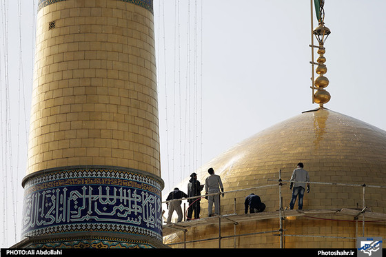 گزارش تصویری حال و هوای نوروز در حرم رضوی عکاس علی عبداللهی شهرآرا