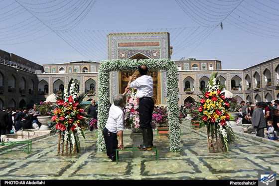 گزارش تصویری حال و هوای نوروز در حرم رضوی عکاس علی عبداللهی شهرآرا