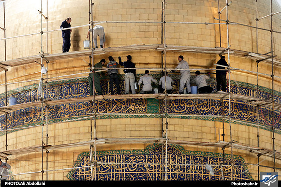 گزارش تصویری حال و هوای نوروز در حرم رضوی عکاس علی عبداللهی شهرآرا