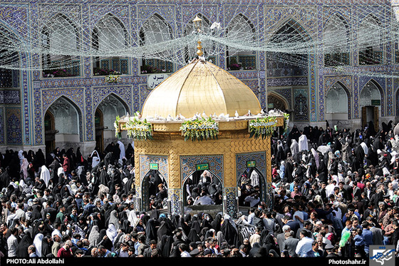گزارش تصویری حال و هوای نوروز در حرم رضوی عکاس علی عبداللهی شهرآرا