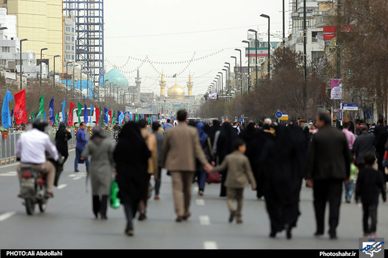 گزارش تصویری حال و هوای نوروز در حرم رضوی عکاس علی عبداللهی شهرآرا