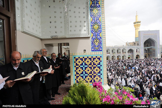 گزارش تصویری حال و هوای نوروز در حرم رضوی عکاس علی عبداللهی شهرآرا
