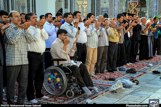 گزارش تصویری | نماز عید سعید قربان در حرم مطهر رضوی  | عکس: محمد حسن صلواتی /شهرآرا