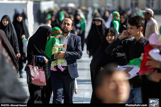 گزارش تصویری / همایش شیرخوارگان حسینی در حرم رضوی / عکس : احمد حسنی /شهرآرا