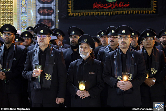 گزارش تصویری /آیین خطبه خوانی شب عاشورا در حرم مطهر رضوی /عکس : نیما نجف زاده/ شهرآرا