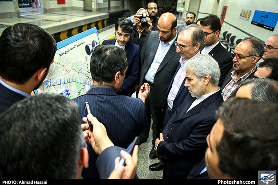 گزارش تصویری | بازدید نوبخت معاون رئیس جمهور از پروژه خط 2 قطارشهری مشهد / عکس : احمد حسنی /شهرآرا