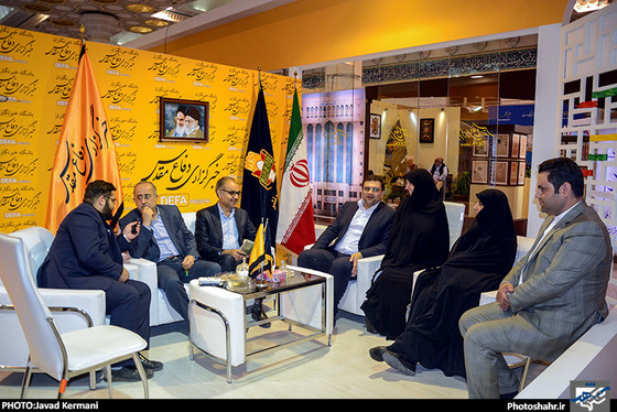 حضور اعضای شورای شهر مشهد در غرفه شهرآرا / عکس جواد کرمانی