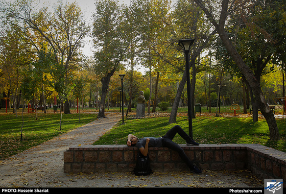 جلوه‌های پاییز در پارک ملت/ حسین شریعت