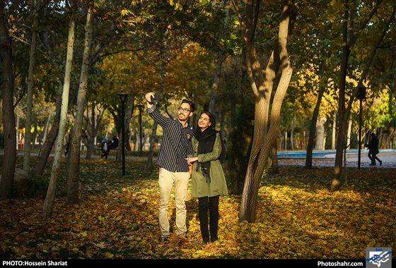 جلوه‌های پاییز در پارک ملت/ حسین شریعت