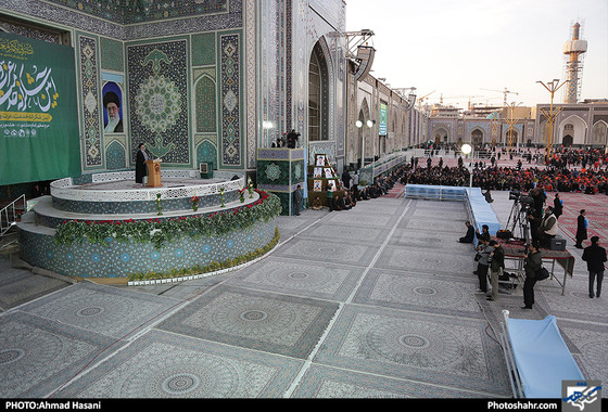 آئین شکرانه «خدمت، عزت و اقتدار» در صحن جامع رضوی / عکس: احمد حسنی / شهرآرا