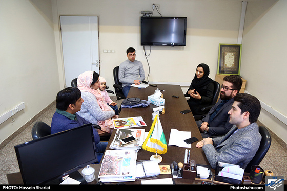 بازدید شفقت علی سردبیر نیشن مشهورترین روزنامه پاکستان از موسسه فرهنگی شهرآرا / عکس: حسین شریعت / شهرآرا