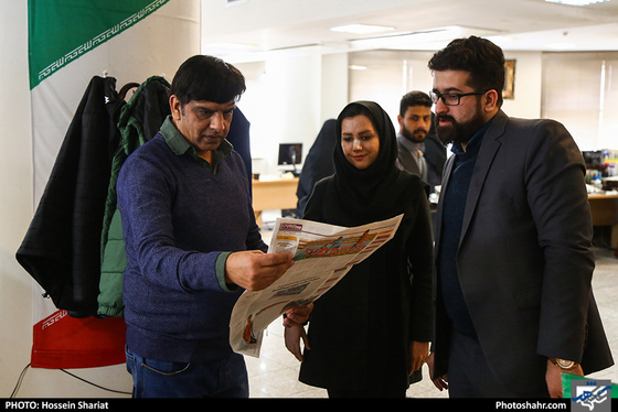 بازدید شفقت علی سردبیر نیشن مشهورترین روزنامه پاکستان از موسسه فرهنگی شهرآرا / عکس: حسین شریعت / شهرآرا