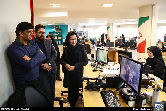 بازدید شفقت علی سردبیر نیشن مشهورترین روزنامه پاکستان از موسسه فرهنگی شهرآرا / عکس: حسین شریعت / شهرآرا