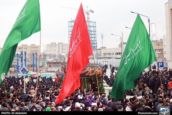 اجتماع عظیم عزاداران فاطمی و تشییع شهدای گمنام و مدافع حرم علی عبداللهی شهرآرا