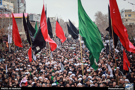 اجتماع عظیم عزاداران فاطمی و تشییع شهدای گمنام و مدافع حرم علی عبداللهی شهرآرا