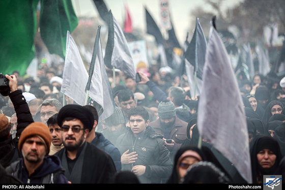 اجتماع عظیم عزاداران فاطمی و تشییع شهدای گمنام و مدافع حرم علی عبداللهی شهرآرا