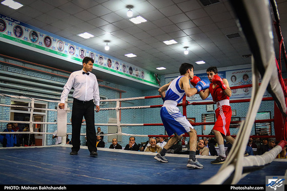 مسابقات قهرمانی بوکس در مشهد / عکس: محسن بخشنده / شهرآرا