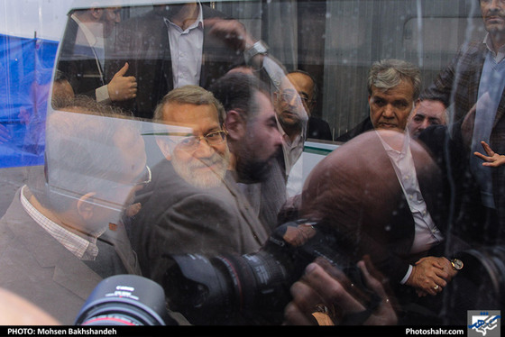 رونمایی از 210 دستگاه اتوبوس و مینی‌بوس جدید در مشهد با حضور رییس مجلس / عکس: محسن بخشنده / شهرآرا