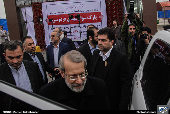 رونمایی از 210 دستگاه اتوبوس و مینی‌بوس جدید در مشهد با حضور رییس مجلس / عکس: محسن بخشنده / شهرآرا