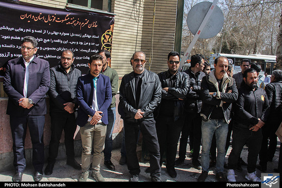 تشییع پیکر جهانگیر زنده دل از پیشکسوتان فوتبال مشهد /
 عکس: محسن بخشنده / شهرآرا