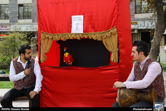 نمایش خیمه شب بازی " چند تا لایک داری مبارک؟ " / عکس: حسین شریعت / شهرآرا