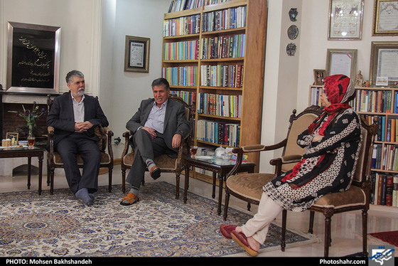 دیدار وزیر ارشاد با دو استاد ادبیات مشهد / عکس: محسن بخشنده / شهرآرا
