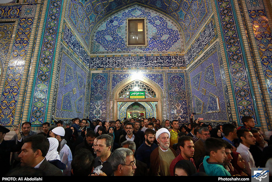 حرم امام رضا (ع) در شب مبعث پیامبر (ص) / عکس: علی عبداللهی / شهرآرا