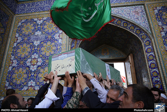 مراسم تشییع پیکر مطهر شهید مدافع حرم / احمدحسنی /شهرآرا