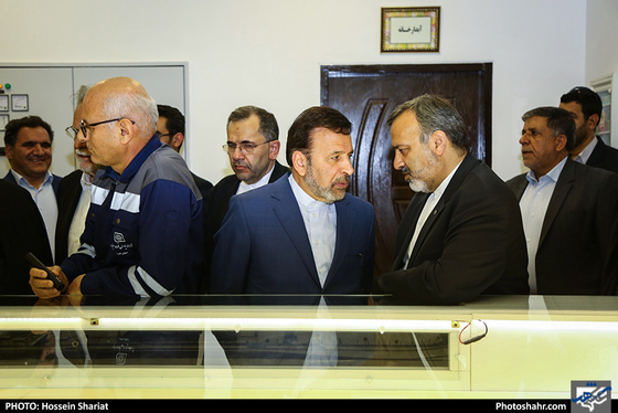 بهره برداری از کارخانه آهن اسفنجی (واحداحیاء مستقیم) با حضور رئیس جمهوری  / عکس: حسین شریعت / شهرآرا