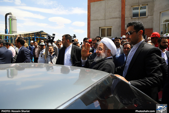 بهره برداری از کارخانه آهن اسفنجی (واحداحیاء مستقیم) با حضور رئیس جمهوری  / عکس: حسین شریعت / شهرآرا