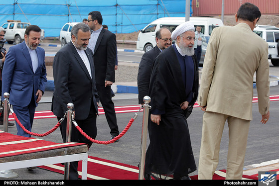 افتتاح کارخانه گندله سازی فولاد نیشابور با حضور رئیس جمهوری / عکس: محسن بخشنده / شهرآرا