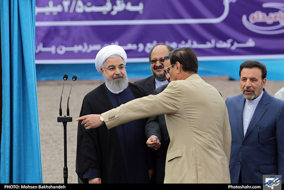 افتتاح کارخانه گندله سازی فولاد نیشابور با حضور رئیس جمهوری / عکس: محسن بخشنده / شهرآرا