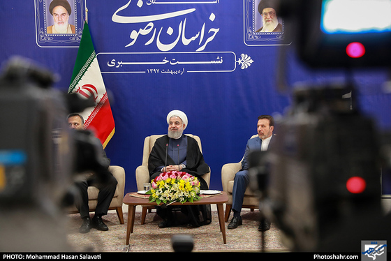 نشست خبری رئیس جمهور در پایان سفر به خراسان رضوی / عکس: محمدحسن صلواتی / شهرآرا