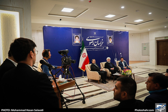 نشست خبری رئیس جمهور در پایان سفر به خراسان رضوی / عکس: محمدحسن صلواتی / شهرآرا