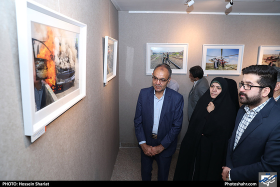 افتتاح نمایشگاه آثار هنرمندان روزنامه شهرآرا / عکس: حسین شریعت / شهرآرا