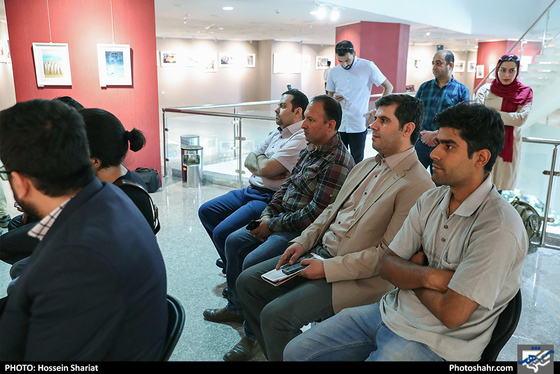 افتتاح نمایشگاه آثار هنرمندان روزنامه شهرآرا / عکس: حسین شریعت / شهرآرا