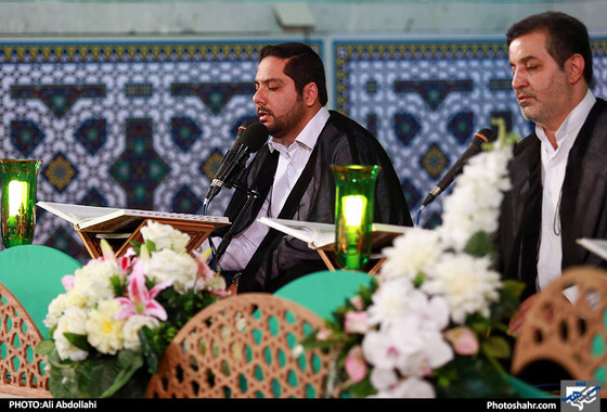 ترتیل خوانی قرآن کریم در مسجد گوهرشاد / عکس: علی عبداللهی / شهرآرا