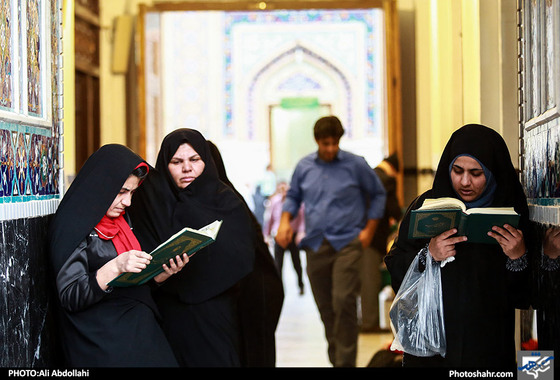 ترتیل خوانی قرآن کریم در مسجد گوهرشاد / عکس: علی عبداللهی / شهرآرا