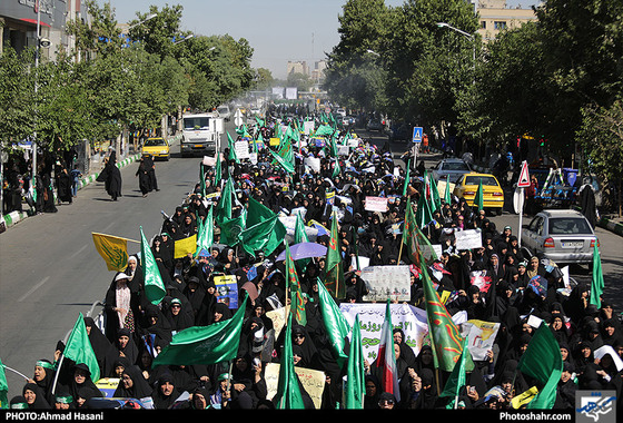 راهپیمایی روز ملی عفاف و حجاب / عکس: احمدحسنی / شهرآرا