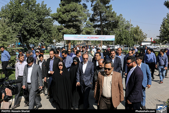 آئین گشایش ایستگاه استقبال از زائر در منطقه 10 / عکس: حسین شریعت / شهرآرا