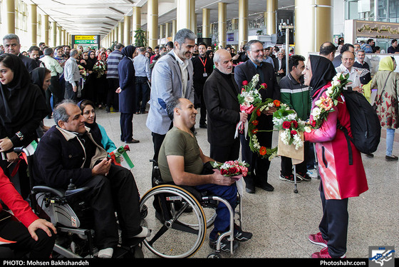 استقبال از مدال آوران خراسانی مسابقات پارا آسیایی جاکارتا / عکس: محسن بخشنده / شهرآرا