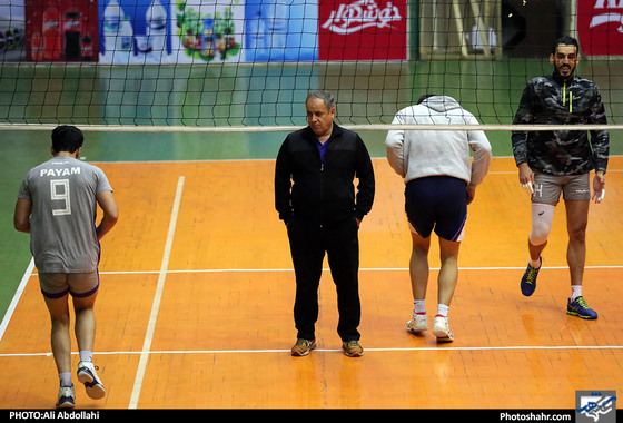 تمرین تیم والیبال پیام پیش از بازی با سایپا‎ / عکس: علی عبدالهی / شهرآرا