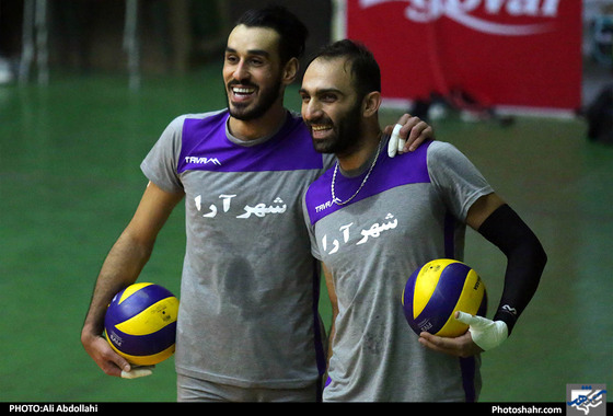 تمرین تیم والیبال پیام پیش از بازی با سایپا‎ / عکس: علی عبدالهی / شهرآرا