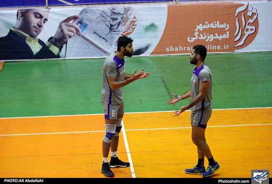 تمرین تیم والیبال پیام پیش از بازی با سایپا‎ / عکس: علی عبدالهی / شهرآرا