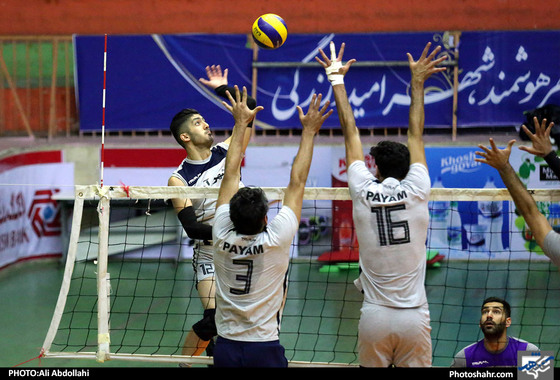 تمرین تیم والیبال پیام پیش از بازی با سایپا‎ / عکس: علی عبدالهی / شهرآرا